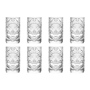 RCR Crystal Tiki Etruria Highball Glasses - 460ml - Pack of 8