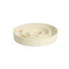 Ceramic Slow Feeder Pet Bowl for Dogs/Beige/L 210*210*40mm (L*W*H)