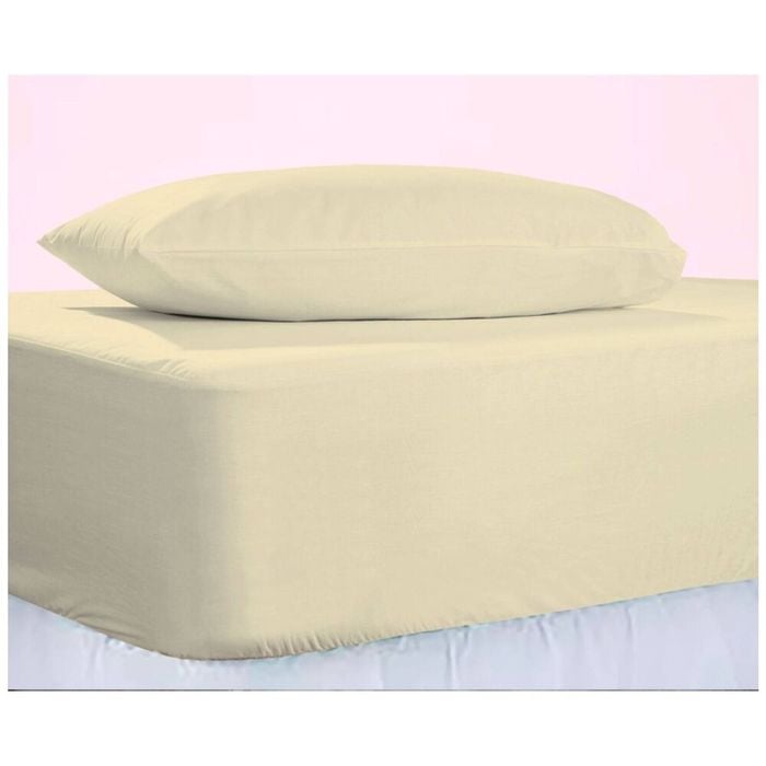 The Lighthouse Washed Cotton Combo Bedding Set W/ Pillowcase King Single Yellow