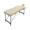 Yes4homes 2 Fold Portable Aluminium Massage Table Massage Bed Beauty Therapy Beige