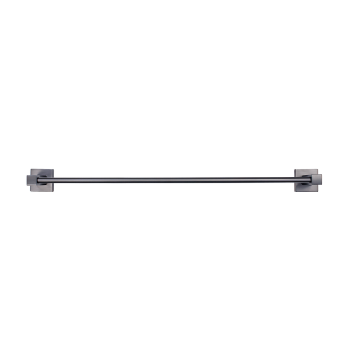 Barelli Piazza Single Towel Bar 60cm Gun Metal Grey