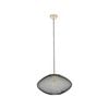 CLA Lighting GOLPE Interior Oval Stainless Steel Pendant Light- Small Black