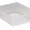 Cambro Polypropylene Gastronorm Pan Translucent Gn 1/2 100mm 5.9l Commercial Food Storage