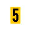 Sandleford 60mm Yellow Self Adhesive House Number 5