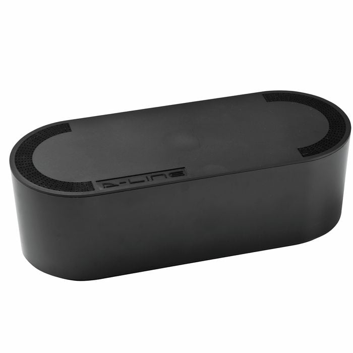 D-Line Large Black Cable Tidy Unit – Cable Management Box