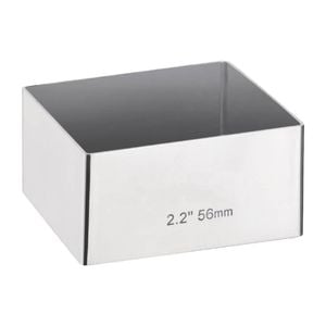 Masterclass Mini Gateaux Mould Silver Anodised Square 60x60mm Cake Pan Bakeware