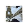 Eiffel Tower & Jane Bridge Square Cushion Cover