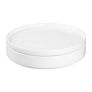 Olympia Flat Walled Bowl Whiteware 4 Pack 270mm Porcelain Dinnerware Catering