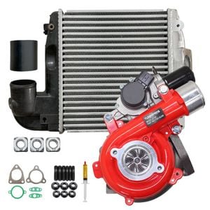 Gen1 High Flow Turbo Charger With 50mm Intercooler & Hoses For Toyota Hilux N70 D4d Kun26 1kd-ftv 3.0l 2005-2010