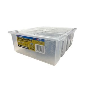Zenith 10 - 8 x 100mm Galvanised Square Drive Countersunk Ribbed Head Timber Screws - 500 Pack