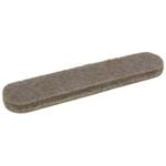 Felt Gard 16 x 13mm Beige Adhesive Felt Strips - 12 Pack