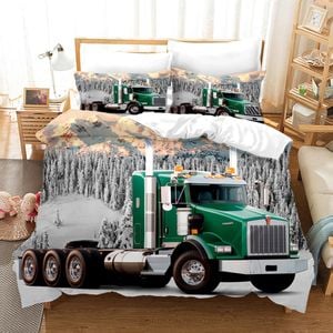 3D Truck Quilt Cover Set Bedding Set Duvet Cover Pillowcases WJ 1664