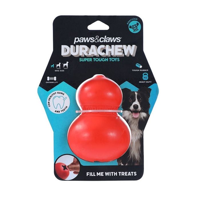 Paws And Claws Dura Chew Rubber Gourd Dog/Pet Toy