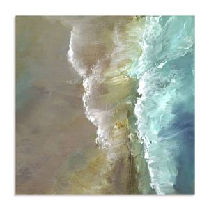 Artey | Aerial Coast III - Stretched Canvas - Stretched Canvas - 84 x 84cm