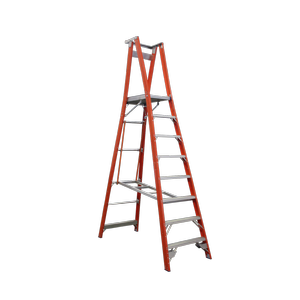 Indalex 2.4m 180kg Pro Series Industrial Fibreglass Platform Ladder