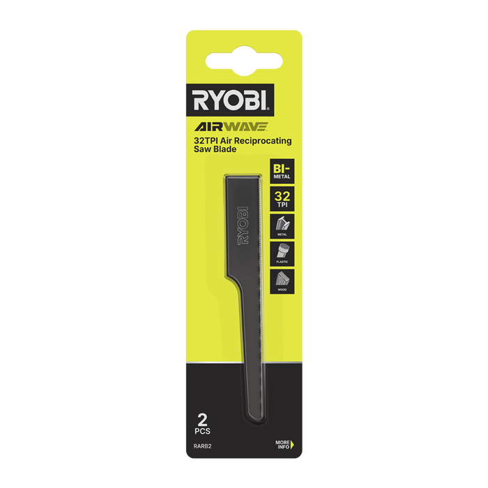 RYOBI 32TPI Airwave Reciprocating Saw Blade 2 Pack