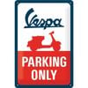 Nostalgic Art 20x30cm Medium Metal Wall Hanging Sign Vespa Parking Only