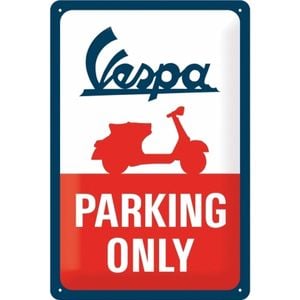Nostalgic Art 20x30cm Medium Metal Wall Hanging Sign Vespa Parking Only