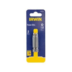 IRWIN 50mm SQ2 Magnetic Power Bit - 2 Pack