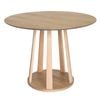 Sk Designer Living | Replica Passoni Doga Round Wood Dining Table | 100cm - Natural
