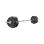 58KG Barbell Weight Set Plates Bar Bench Press 168cm