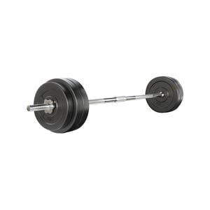 58KG Barbell Weight Set Plates Bar Bench Press 168cm