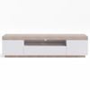 Coastal White Wooden TV Cabinet Entertainment Unit (180cm)