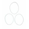 Kitchee 3x For Nutribullet Rubber White Seal - Gasket Ring For 600 600W