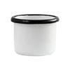 Urban Style Enamelware 5x4cm Ramekin w/ Black Rim - White