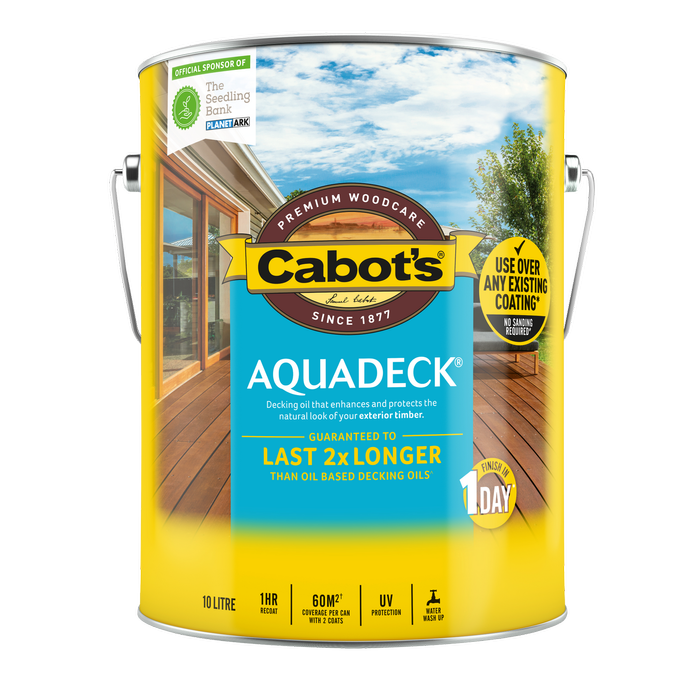 Cabot's 10L Merbau Aquadeck Exterior Decking Oil
