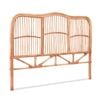Artiss Bed Headboard Double Bedhead Rattan - NERO Pine