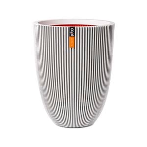 Capi 34cm Ivory Groove Outdoor Plant Pot