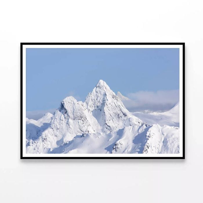 Snow-Covered Mountain  Print 100% Australian Made 90x60cm  (Poster)