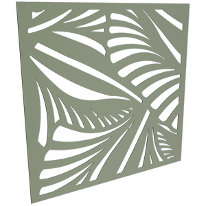 ProtectorAl 300 - 1200 x 300 - 1200mm Pale Eucalypt Jungle Unframed Solid Aluminium Decorative Panel