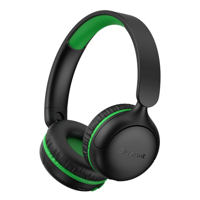 BlueAnt Antlings Kids Wireless On Ear Headphones - Black / Green