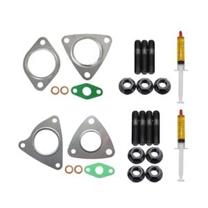 Turbo Charger Installation Stud, Gasket & Lubricant Kit For Jaguar Xf 3.0l