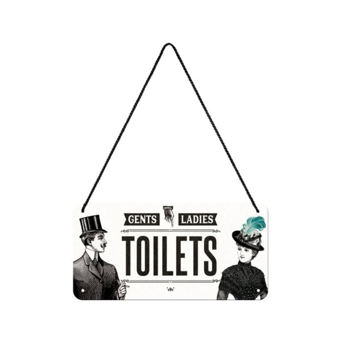 Nostalgic-Art Hanging Sign Toilet