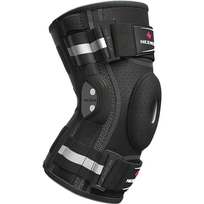NNEOBA Knee Brace with Copper Side Stabilizers XL Medical Knee Support Black