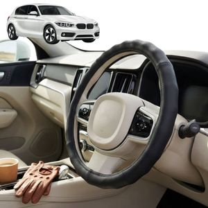 Australian Goose Steering Wheel Cover for BMW 1 Series 5-Door Hatch 2011 - 2019 (F20) Circle Black