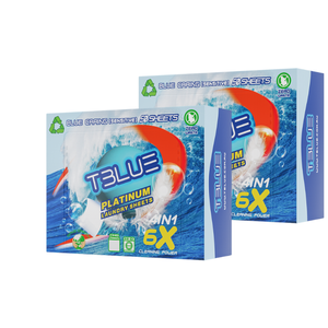 TBLUE Laundry detergent Sheet - Blue Caring 50 Loads - TWIN PACK