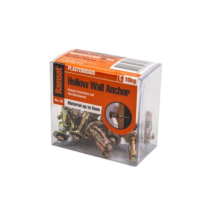 Ramset M4 x 8mm Hollow Wall Anchor - 20 Pack