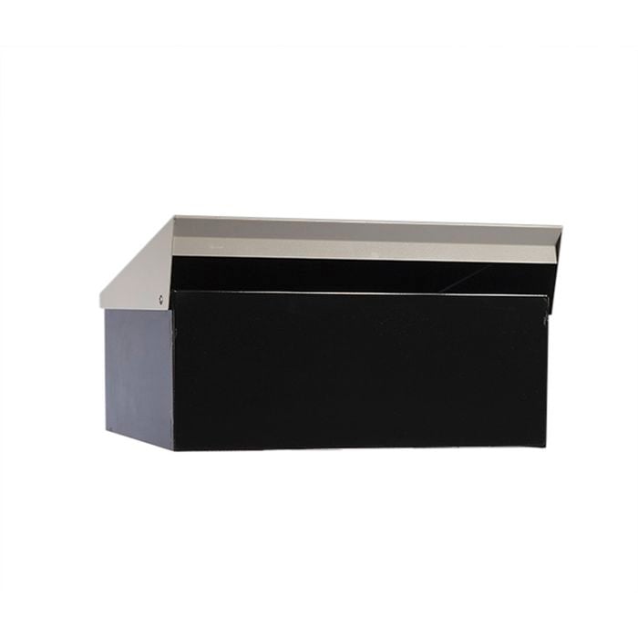 Sandleford Black And Silver Condo Post Mounting Letterbox