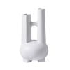 SOGA Modern Geometric Vase – Double Tube Sculpture