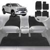 6D Diamond Car Floor Mats for VolksWagen Amarok Dual Cab 2H Facelift2022-Current-Full Set-Black-Outback GT