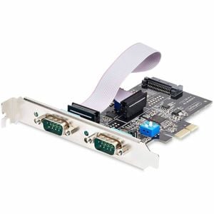 Startech.com 2-port Serial Pcie Card, Dual-port Rs232/rs422/rs485 Card, 16c1050 Uart, Esd Protection, Windows/linux