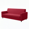 Anyhouz 3 Seater Sofa Cover Plain Red Style And Protection For Living Room Sofa Chair Elastic Stretchable Slipcover