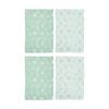 2x 2pc Ladelle Jacquard Soft Durable Cotton Veggies Kitchen Tea Towels Green