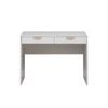 European Cabinetry White Slim Shaker Pull Brass Handles Odessa Desk