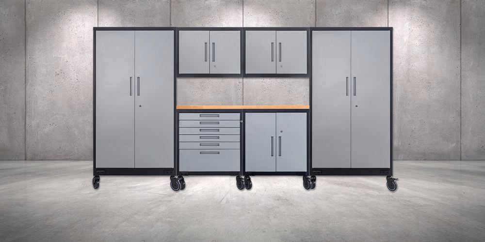 Rapid Storage medium-large cabinet combination.