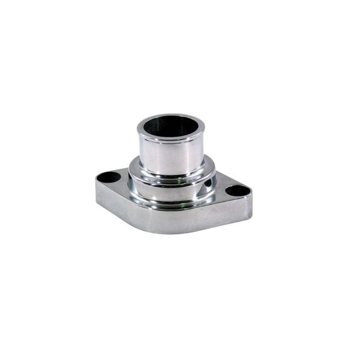 SBC BBC Polished Aluminium Straight Up Water Neck Thermostat Housing 327 350 454 396